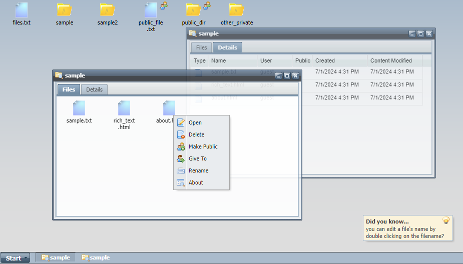 ExtJS Desktop